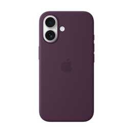 APPLE Backcover Silicone Case MagSafe (iPhone 16, Prune)