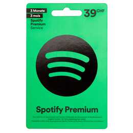 SPOTIFY Premium  Carte regalo CHF 39.-