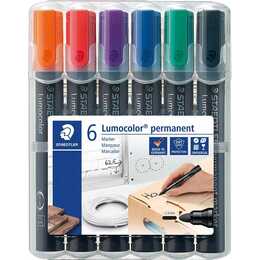 STAEDTLER Permanent Marker Lumocolor 352 (Mehrfarbig, 6 Stück)