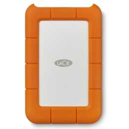 LACIE Rugged (USB de type C, 4000 GB, Argent, Orange)