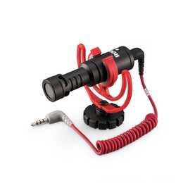 ROADSTAR VideoMicro Mikrofon (Schwarz, Rot)