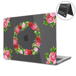 EG Hardcase (MacBook Air 13" M2 2022, Fiore, Transparente, Nero)