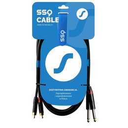 SOUND STATION QUALITY Câble de raccordement (RCA, Jack 6.3 mm, 1 m)