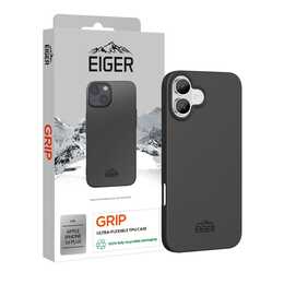 EIGER Backcover Grip (iPhone 16 Plus, Schwarz)