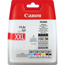 CANON CLI-581XXL (Jaune, Noir, Magenta, Cyan, Multipack)