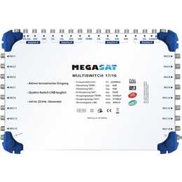 MEGASAT 17/16 Alimentazione a commutazione (Blu, Bianco)