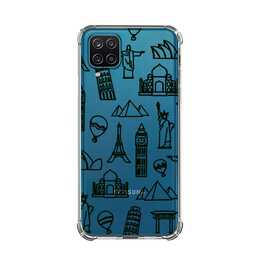 EG Backcover (Galaxy A22 4G, Viaggiare, Transparente)