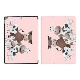 EG iPad Sleeve per Apple iPad Pro 12.9" (1.& 2.Gen) - mucche cartone animato rosa