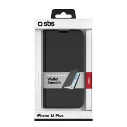 SBS Flipcover (iPhone 16 Plus, Nero)