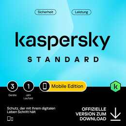 KASPERSKY LAB Standard Mobile-Edition (Licence annuelle, 3x, 12 Mois, Multilingue)