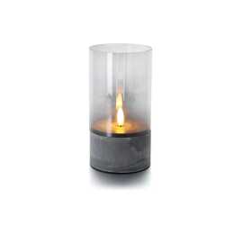 BALTHASAR Gracia Portacandele LED (8 cm, Grigio)