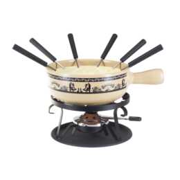 NOUVEL Fondue-Set Scherenschnitt (Käse, 22 cm)