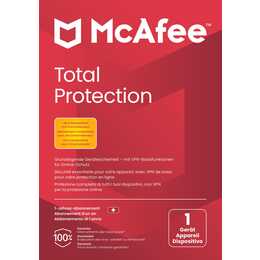 MCAFEE Total Protection (Jahreslizenz, 1x, 1 Jahr, Deutsch, Italienisch, Französisch)