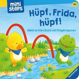 ministeps: Hüpf, Frida, hüpf. Mein erstes Buch mit Fingerspuren. Ab 18 Monaten