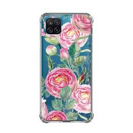 EG Backcover (Galaxy A22 5G, Blumen, Transparent)