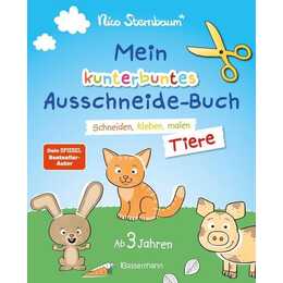 Mein kunterbuntes Ausschneidebuch - Tiere. Schneiden, kleben, malen ab 3 Jahren. Mit Scherenführerschein