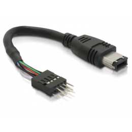 DELOCK 82379 Firewire-Kabel (6 Pin, IEEE 1394a 6-polig, 0.17 m)