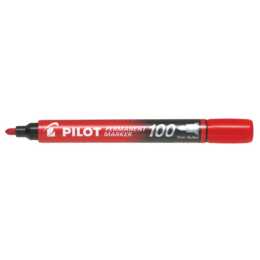 PILOT PEN Permanent Marker SCA-100-R (Rot, 1 Stück)