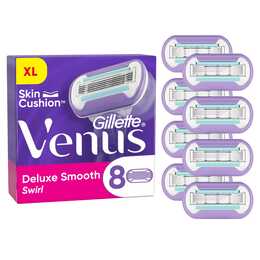 GILLETTE Lame de rasoir Venus Deluxe Smooth Swirl (8 pièce)