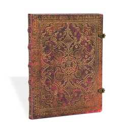 PAPERBLANKS Tagebuch Karmin Ultra (Liniert) (23 cm, Mehrfarbig)