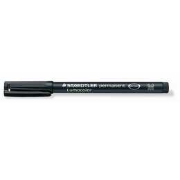 STAEDTLER Marqueur permanent Lumocolor 317 (Noir, 1 pièce)