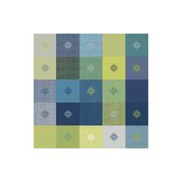 D-C-TABLE Tovaglia  Manhattan Victor  (150 cm x 250 cm, Rettangolare, Verde, Blu)