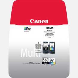 CANON PG-560 + CL-561 / 3713C006 (Jaune, Noir, Magenta, Cyan, Duopack)