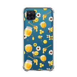 EG Backcover (Galaxy A12, Abeilles, Transparent)