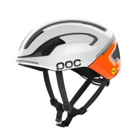 POC Rennvelohelm Omne Air MIPS (M, Orange, Weiss)