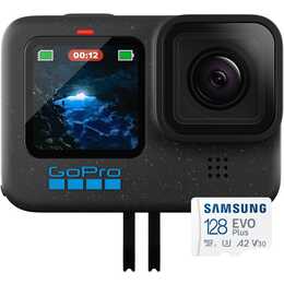 GOPRO HERO12 Black + 128GB microSD (5312 x 4648, Schwarz)