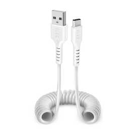 SBS Spiral Cable Cavo (USB Typ A, USB Tipo C, 1 m)