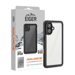 EIGER Coque rigide Avalanche (iPhone 16, Noir)