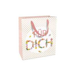 BRAUN + COMPANY Sachet cadeau (Pink, Texte et lettres)