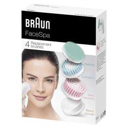 BRAUN Face 4er Set Bürstenaufsatz (Massage, Peeling)