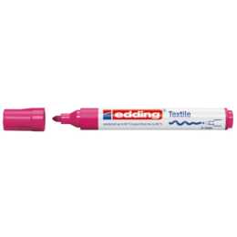 EDDING Textilmarker (Pink, 1 Stück)