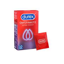 DUREX Kondome Gefühlsecht Extra Feucht (10 Stück)