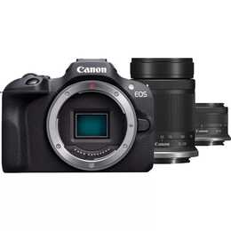 CANON EOS R100 + RF-S 18-45mm IS STM + RF-S 55-210mm IS STM Kit (24.1 MP, APS-C, Nero)