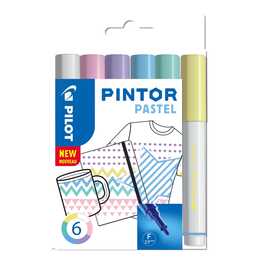 PILOT PEN Marcatore creativo Pintor (Multicolore, 6 pezzo)