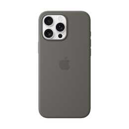 APPLE Backcover Silicone Case MagSafe (iPhone 16 Pro Max, Gris minéral)