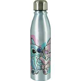 SCOOLI Kindertrinkflasche Disney Lilo & Stitch (0.6 l, Blau, Rosa)