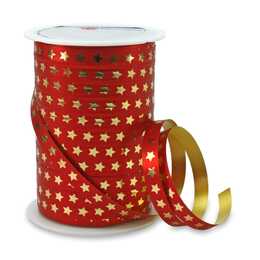 PATTBERG Ruban cadeau Christmas Star (Doré, Rouge, Étoile)