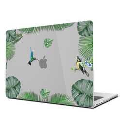 EG Hardcase (Macbook Air 15" M3 2024, Blumen, Grün)