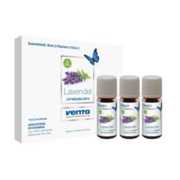 VENTA Geräteduftöl Bio (3 x 10 ml, Lavendel)