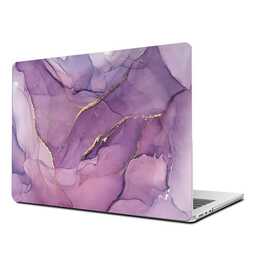 EG Hardcase (Macbook Air 15" M2 2023, Marmor, Lila)