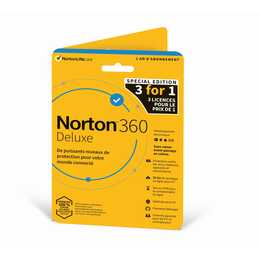 NORTON 360 Deluxe 3for1 (Licenza annuale, 1x, 1 anno, Francese)