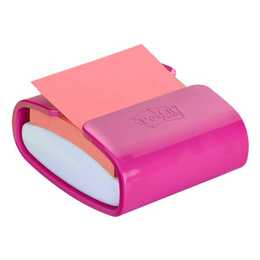3M Haftnotizen Post-it Dispenser PRO (90 Blatt, Pink, Rosa)