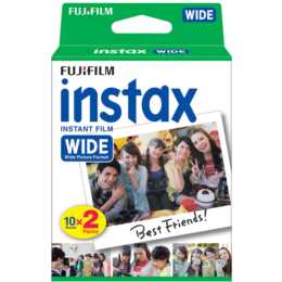 FUJIFILM White 2x10 Pellicule instantané (Instax Wide, Blanc)