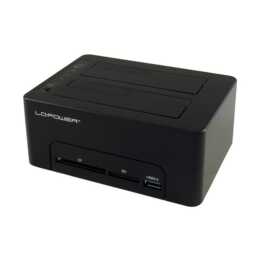 LC POWER Stations d'accueil LC-DOCK-U3-CR (SATA, USB 3.0)