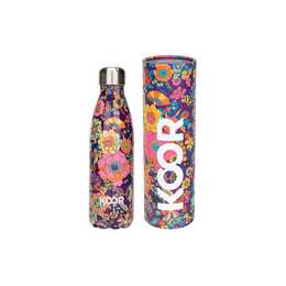 KOOR Gourde isotherme Hippie (0.5 l, Multicolore)