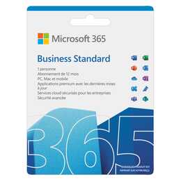 MICROSOFT 365 Business Standard (Licence annuelle, 1x, 1 année, Français)